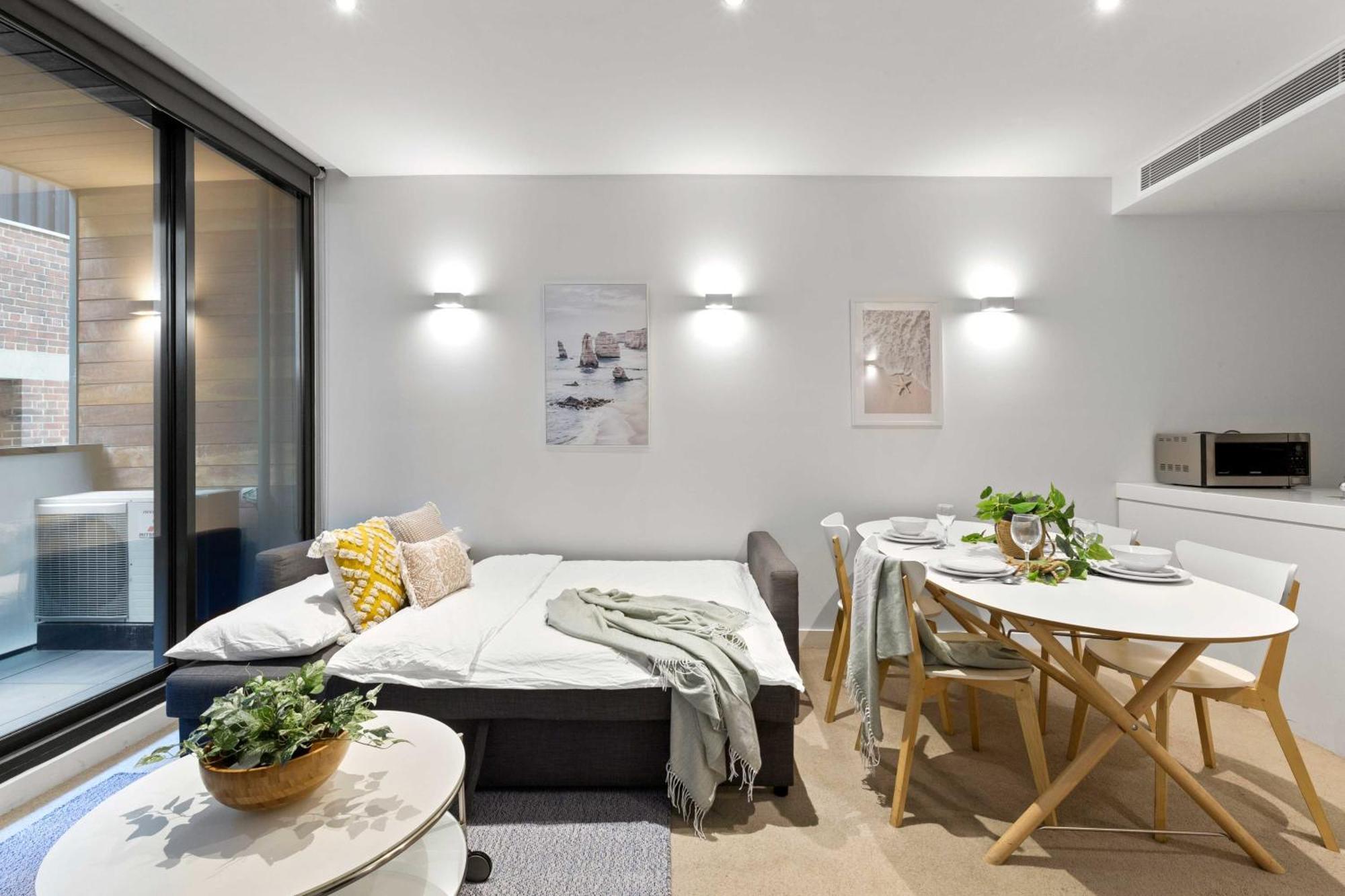 A Chic & Comfy 2Br Apt Near Federation Square Melbourne Kültér fotó